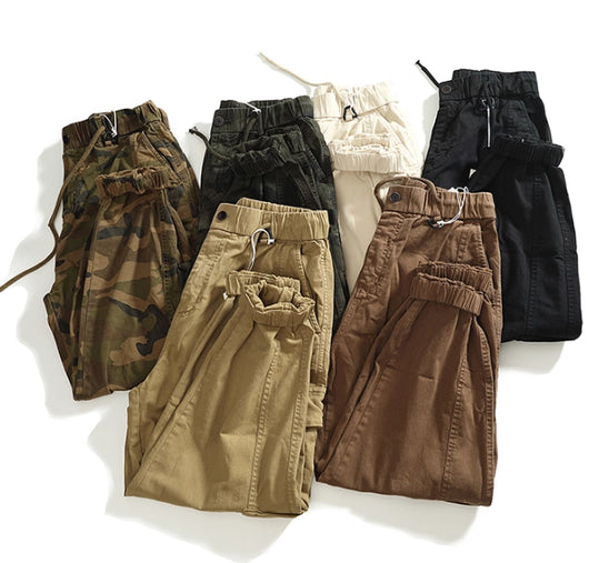Pantalones Cargo Sueltos con Múltiples Bolsillos y Efecto Desgastado - Image 10