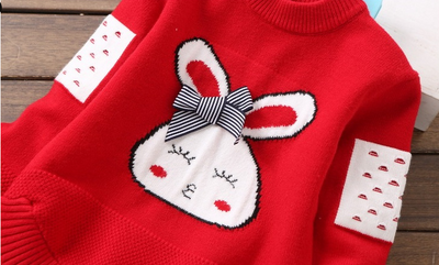 Suéter Tejido Infantil con Cuello Redondo y Estampado de Dibujos - Image 17
