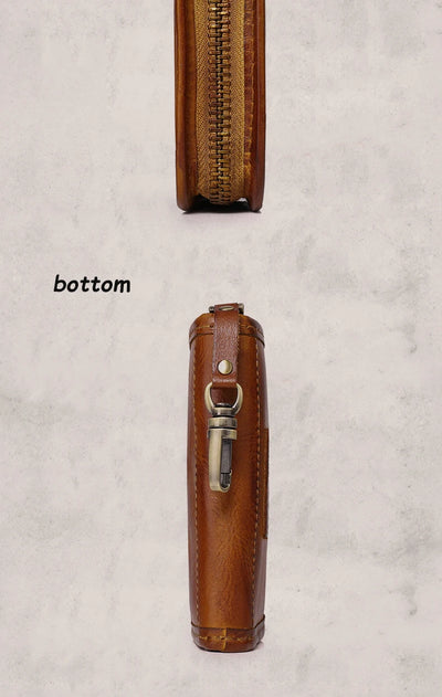 Estuche Multifuncional para Llaves de Cuero Curtido al Vegetal - Gran Capacidad - Image 20