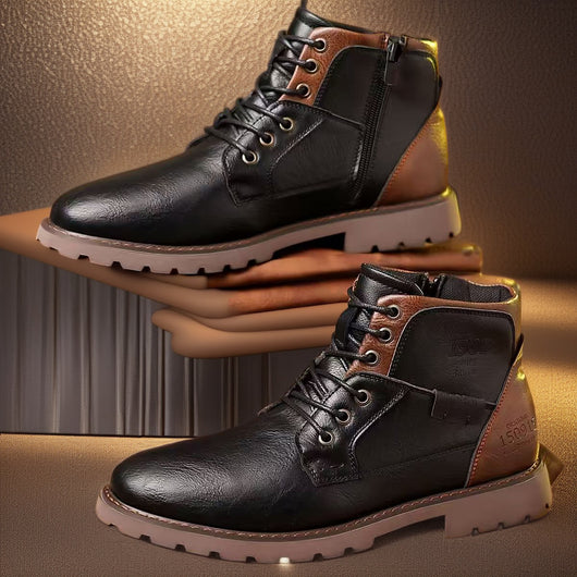 Botas Martin Casual de Hombre Talla Grande con Cierre - Image 4
