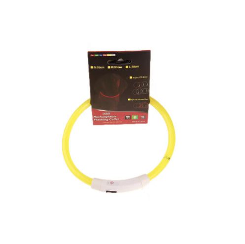 Collar LED Recargable USB para Mascotas - Luz de Seguridad Nocturna para Perros - Image 10