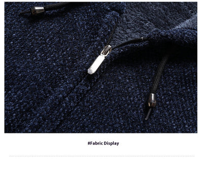Cardigan Sudadera con Capucha y Forro Polar para Hombre - Abrigo Medio - Image 13