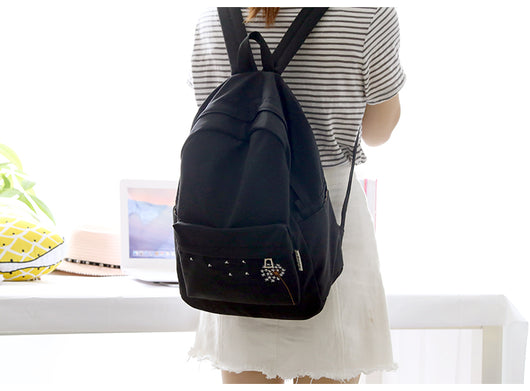 Mochila Escolar Diente de León para Niñas con Bordado Floral - Image 10