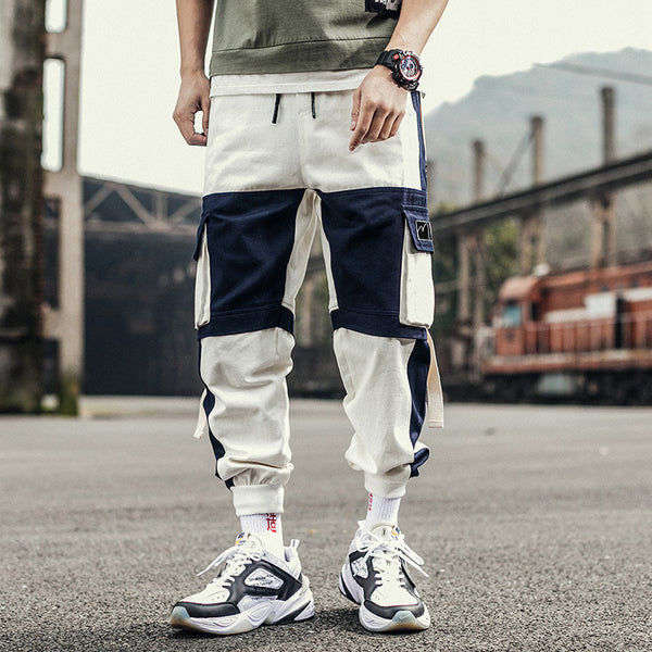 Pantalones Cargo con Bolsillos de Contraste