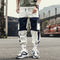 Pantalones Cargo con Bolsillos de Contraste