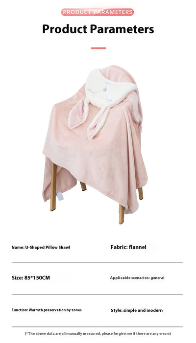 Almohada Cervical Multifuncional con Capucha - Cojín de Descanso en Forma de U - Image 14