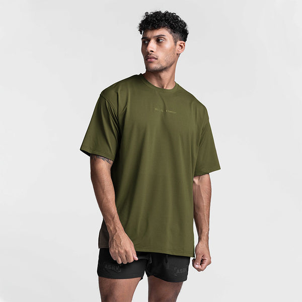 Playera Deportiva Hombre Transpirable Absorbe Sudor Color Sólido
