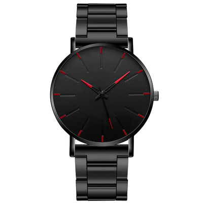 Reloj Ejecutivo Ultra Delgado con Correa de Acero Inoxidable para Hombre - Image 12