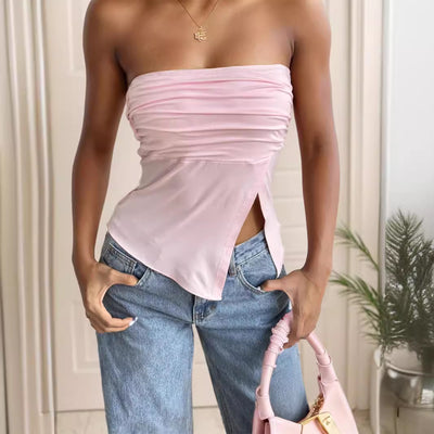 Chaleco Irregular Sin Mangas para Mujer - Top Suelto de Verano - Image 2