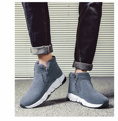 Zapatos Casuales de Invierno para Hombre en Ante y Algodón - Image 4
