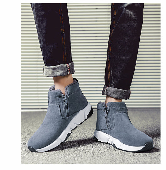 Zapatos Casuales de Invierno para Hombre en Ante y Algodón - Image 4