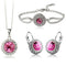 Conjunto de Joyería Fina: Collar y Aretes