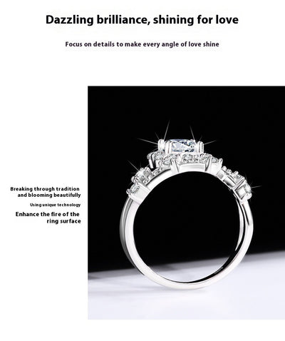 Anillo de Moissanita para Mujer en Plata Esterlina y Platino - Image 20