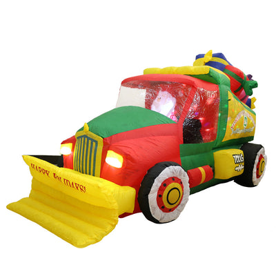 Papá Noel Inflable con Luz LED para Limpieza de Nieve - Decoración Navideña - Image 5