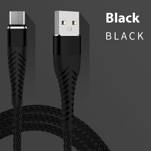 Cable de Carga Rápida y Datos USB-C con Tejido de Nylon Reforzado