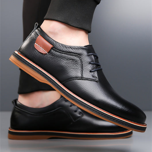 Zapatos de Cuero para Hombre Talla Grande - Costura Artesanal Premium - Image 14