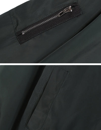 Chaqueta Casual con Cierre de Cremallera y Cuello Vertical - Image 3