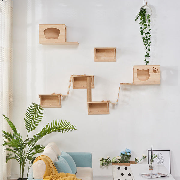 Árbol Rascador de Lujo para Gatos - Estructura Premium Modular