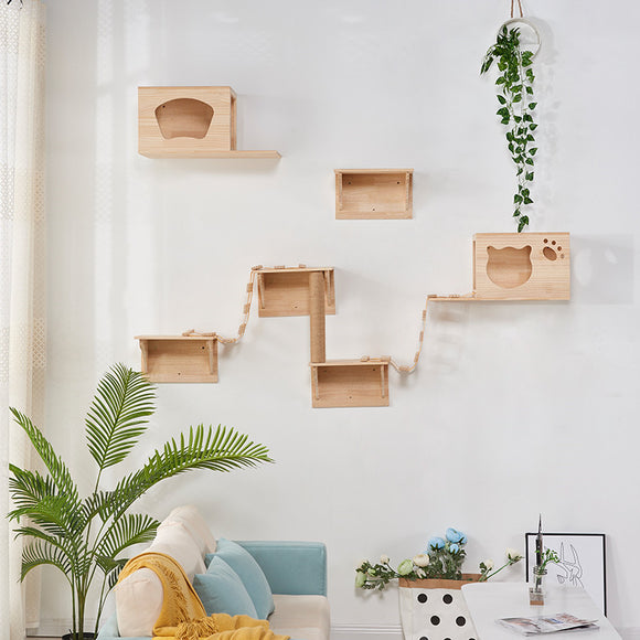 Árbol Rascador de Lujo para Gatos - Estructura Premium Modular
