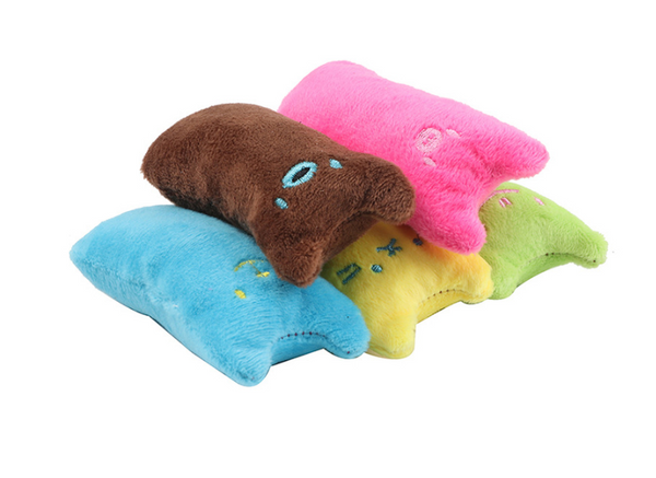 Juguete Interactivo de Hierba Gatera con Almohada de Menta para Gatos