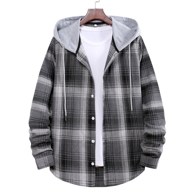 Camisa Cuadriculada Oversized para Parejas - Diseño a Cuadros Clásico - Image 16