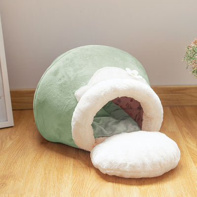 Casa Cama Térmica para Gatos - Saco de Dormir Acolchado Invierno - Image 4