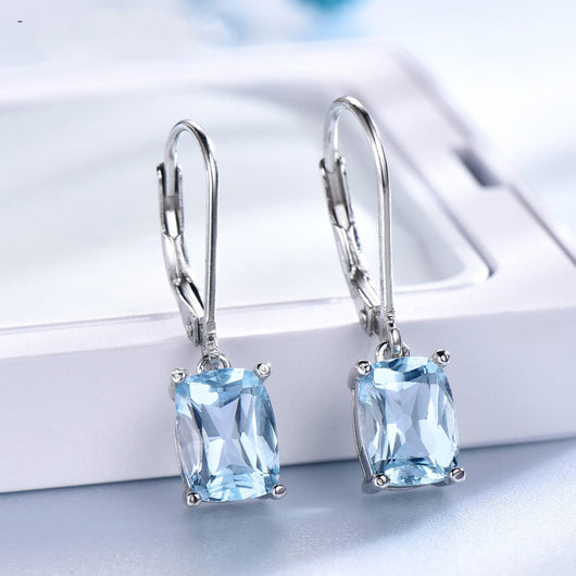 Aretes Colgante de Topacio en Plata 925 para Dama - Image 7