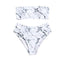 Bikini de Mármol Envolvente Sexy con Diseño Dividido