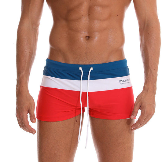 Shorts de Playa con Costuras Tricolor - Image 3