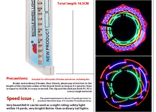 Luz LED Colorida para Bicicleta de Montaña - 32 Luces Knight Hot Wheels - Image 6