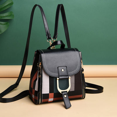 Mochila Cuadriculada para Mujer: Bolsa Escolar y de Viaje - Image 5