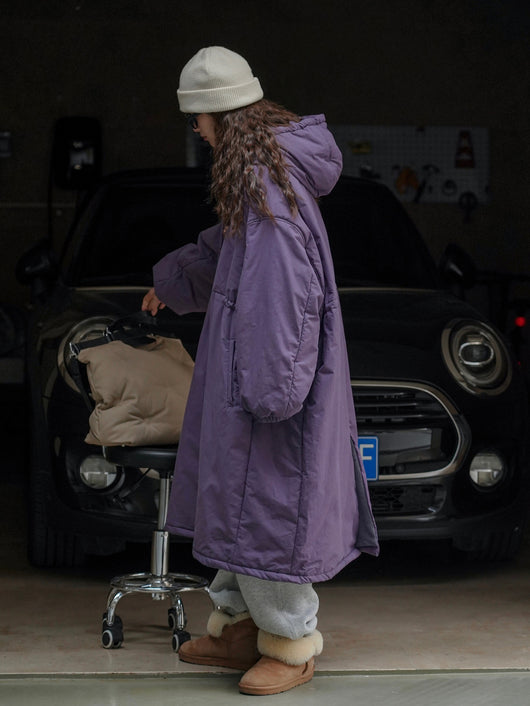 Abrigo Acolchado Coreano Holgado con Capucha - Algodón Invierno - Image 23
