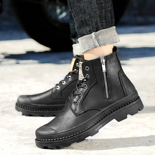 Botas Martin Cómodas Talla Grande con Cierre Lateral y Suela de Goma - Image 14