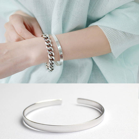 Joyas de Plata Esterlina 925 Ancho 5mm