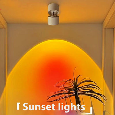 Foco Empotrable Atardecer - Iluminación de Pared sin Caída