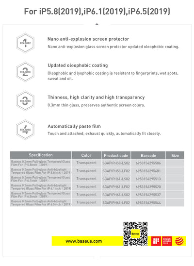 Protector de Pantalla Cristal Templado 0.3mm para iPhone XS 11 Pro 5.8" - Image 27