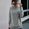 Sudadera con Capucha Casual de Color Liso para Mujer