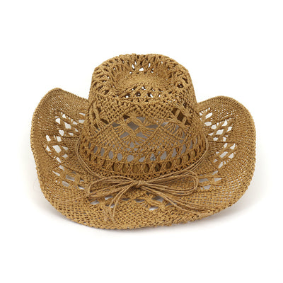 Sombrero Vaquero de Paja para Viajes - Protección Solar con Estilo Occidental - Image 5