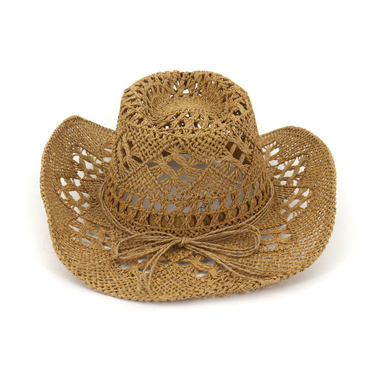 Sombrero Vaquero de Paja para Viajes - Protección Solar con Estilo Occidental - Image 5