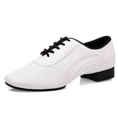 Zapatos de Danza Latina Modernos para Hombre - Suela de Goma Blanca Exterior - Image 5