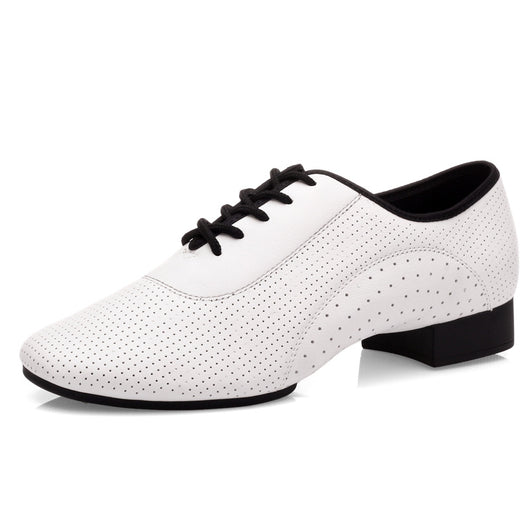 Zapatos de Danza Latina Modernos para Hombre - Suela de Goma Blanca Exterior - Image 5