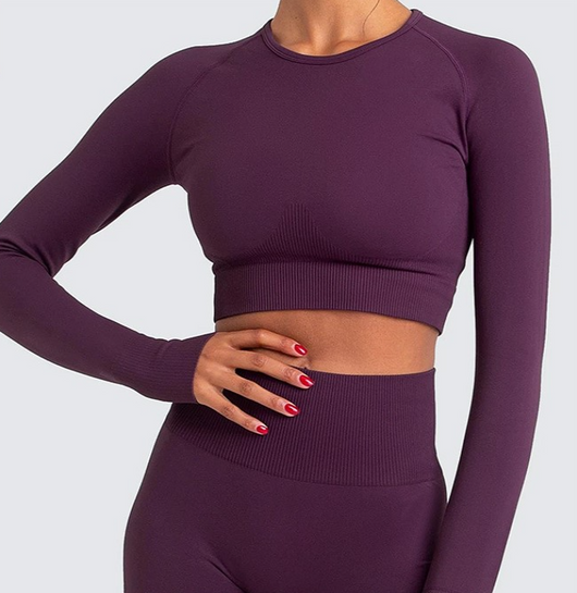 Conjunto Deportivo Sin Costuras de Alta Elasticidad para Yoga y Gimnasio - Image 25