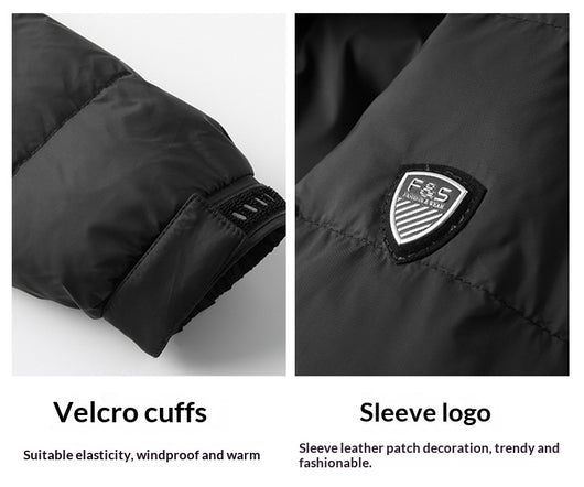 Chaqueta de Plumas para Hombre con Cuello Alto - Abrigo Cálido Otoño Invierno - Image 23