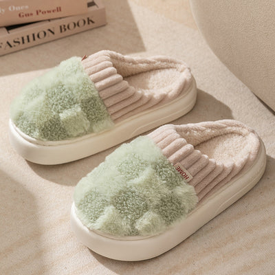 Pantuflas de Cuadros Cálidas para Mujer - Zapatillas de Casa Acolchadas con Suela Antideslizante - Image 14