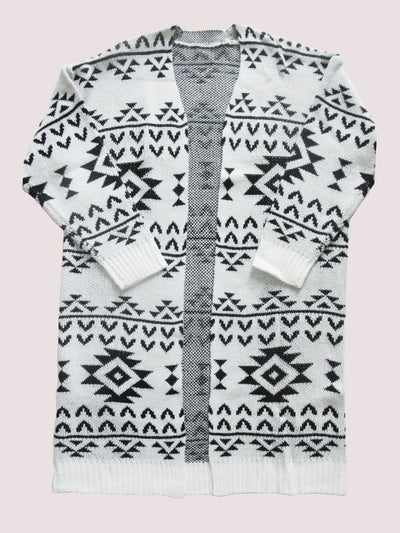 Cardigan Tejido Jacquard - Suéter Casual de Punto Largo - Image 8