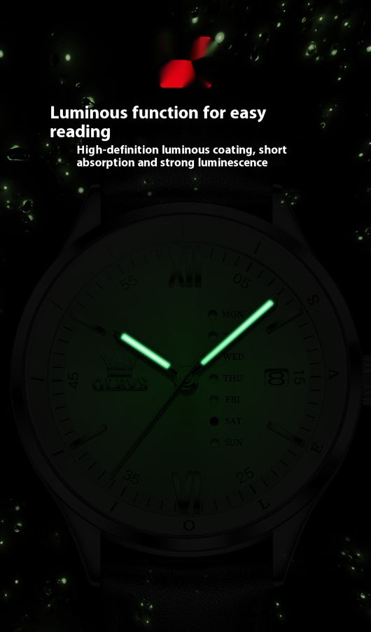 Reloj de Cuarzo Multifunción Impermeable para Hombre - Image 12