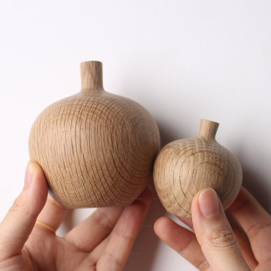 Jarrón de Madera Maciza Estilo Japonés con Flores Secas Decorativas - Image 4