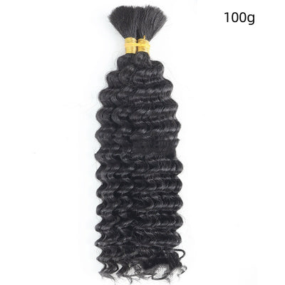 Cabello a Granel Ondas Profundas Boho Trenzas Mixtas Humano - Image 7