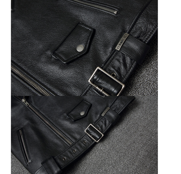 Chaqueta de Cuero para Motociclista Harley Estilo Clásico