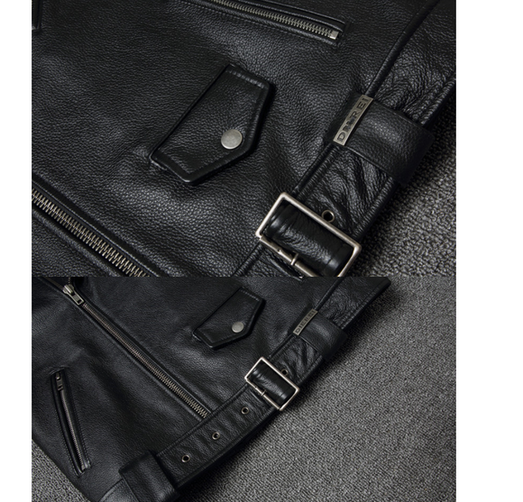 Chaqueta de Cuero para Motociclista Harley Estilo Clásico